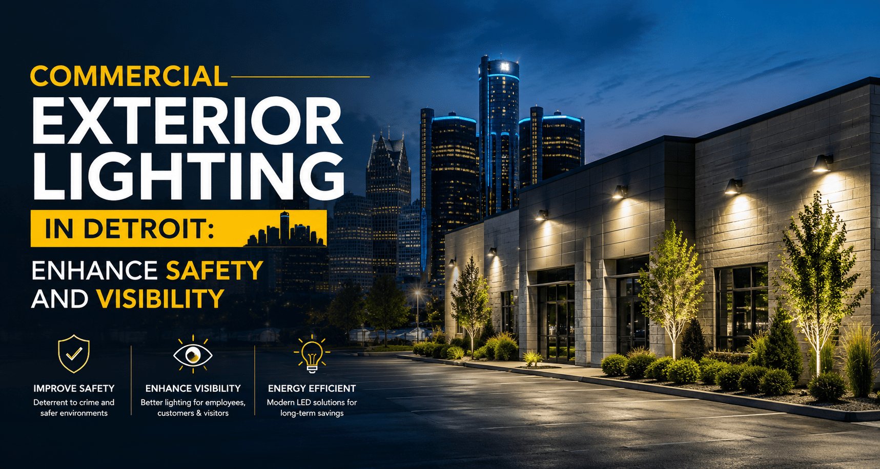 Commercial Exterior Lighting in Detroit: Enhance Safety and Visibility - Interactive Lighting Supply
