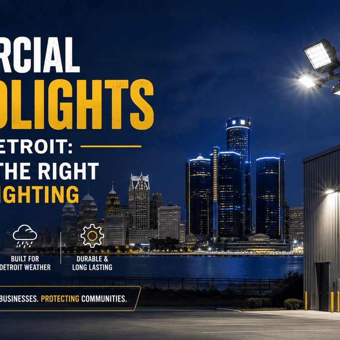 Commercial Floodlights in Detroit: Choosing the Right Outdoor Lighting - Interactive Lighting Supply