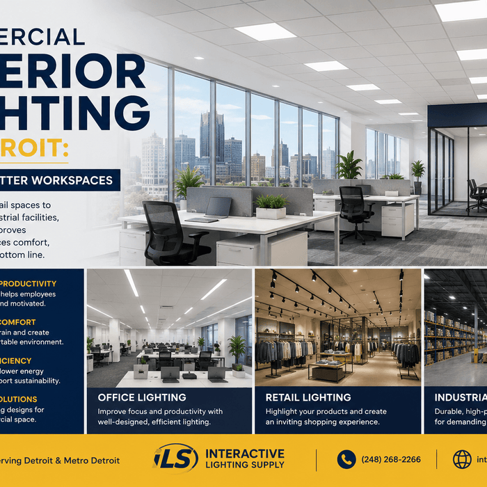 Commercial Interior Lighting in Detroit: Creating Better Workspaces - Interactive Lighting Supply