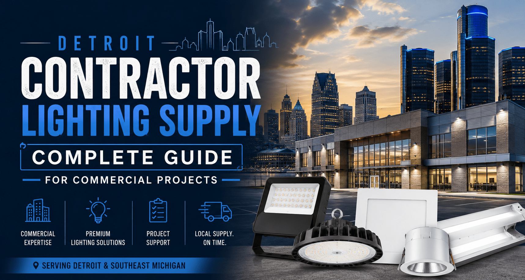 Detroit Contractor Lighting Supply: Complete Guide for Commercial Projects - Interactive Lighting Supply