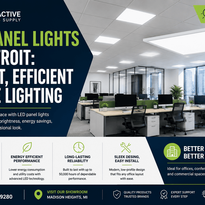 LED Panel Lights in Detroit: Bright, Efficient Office Lighting - Interactive Lighting Supply