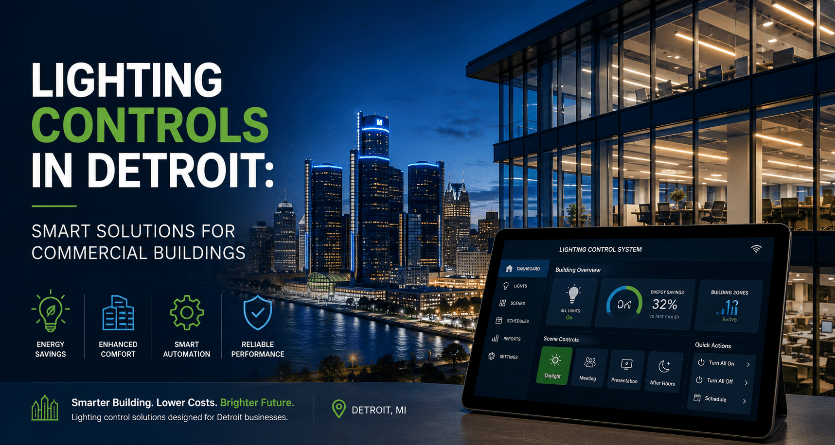 Lighting Controls in Detroit: Smart Solutions for Commercial Buildings - Interactive Lighting Supply