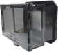 Arlington 61HC clear weatherproof outlet cover shown in compact closed position.