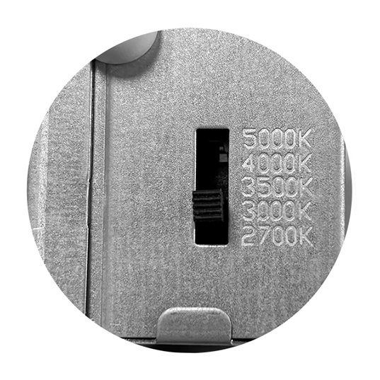 Nicor RWG61120S9WH Edgelit Recessed 6" Round Gimbal CCT Selectable 27K/30K/35K/40K/50K 120V 90Cri