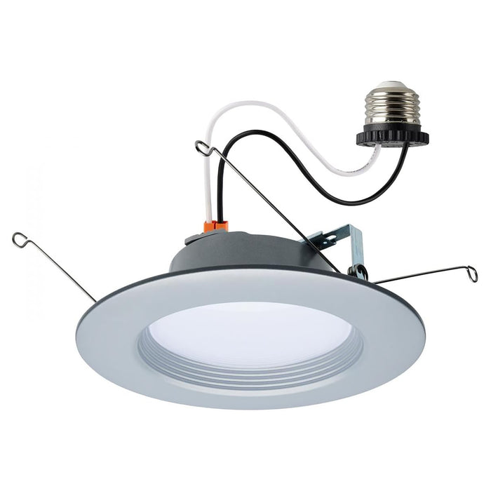 SATCO 9 WATT; LED DOWNLIGHT RETROFIT; 5-6 INCH; CCT SELECTABLE; 120 VOLTS; BRUSHED NICKEL FINISH