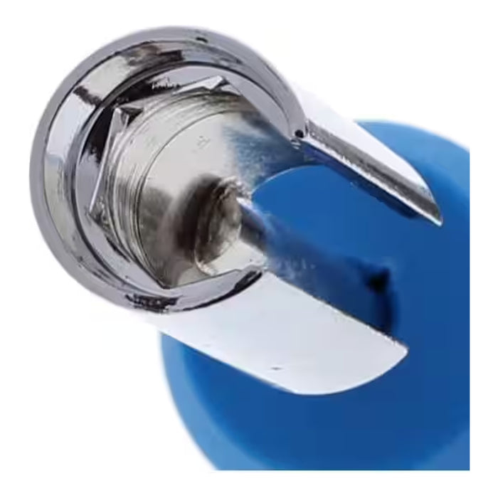 IDEAL nut driver close-up showing the hollow metal socket and slotted socket head design.