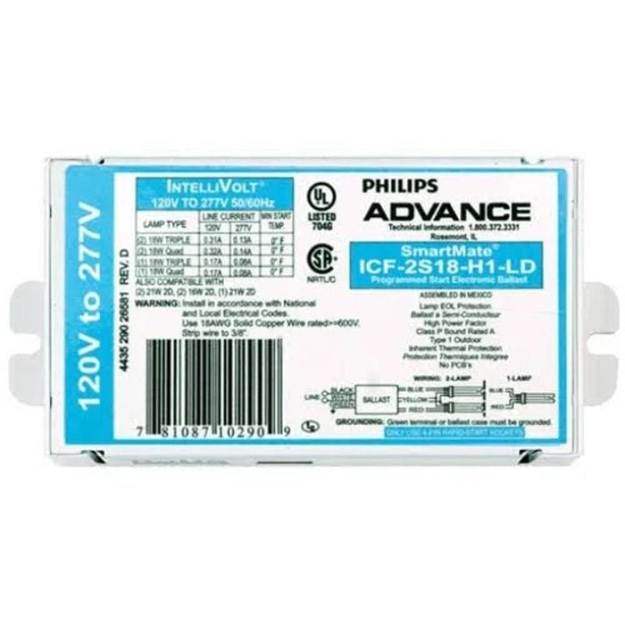 Advance Advance ICF2S18H1LD35M 2 - Lamp 18W CFL Ballast 120–277V ICF2S18H1LD35M