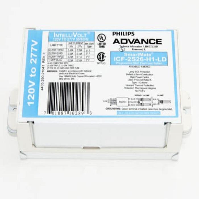Advance Advance ICF2S26H1LD35M 2-Lamp 26W CFL Ballast 120–277V ICF2S26H1LD35M