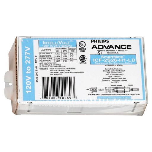 Advance Advance ICF2S26H1LD35M 1/2-Lamp 26W CFL Electronic Ballast Programmed Start 120–277V ICF2S26H1LD35M