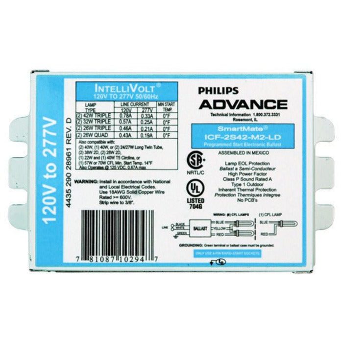 Advance Advance ICF2S42M2LD 2 - Lamp 42W CFL Ballast 120–277V KIT ICF2S42M2LDK