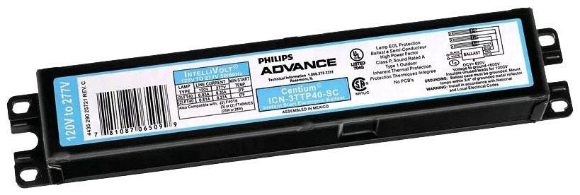 Advance Advance ICN3TTP40SC35M 3 - Lamp 40W CFL Ballast 120–277V Instant Start ICN3TTP40SC35M