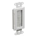 Arlington CED135 1-gang white brush-style cable entry device for low-voltage cable management.