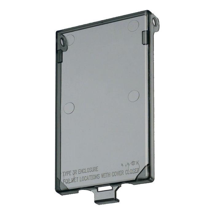 Arlington DBVC Single-Gang Vertical In Box Replacement Cover, Clear