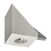 Arlington FBB450 sloped ceiling fan and fixture mounting box with 16-inch steel bracket, angled view.