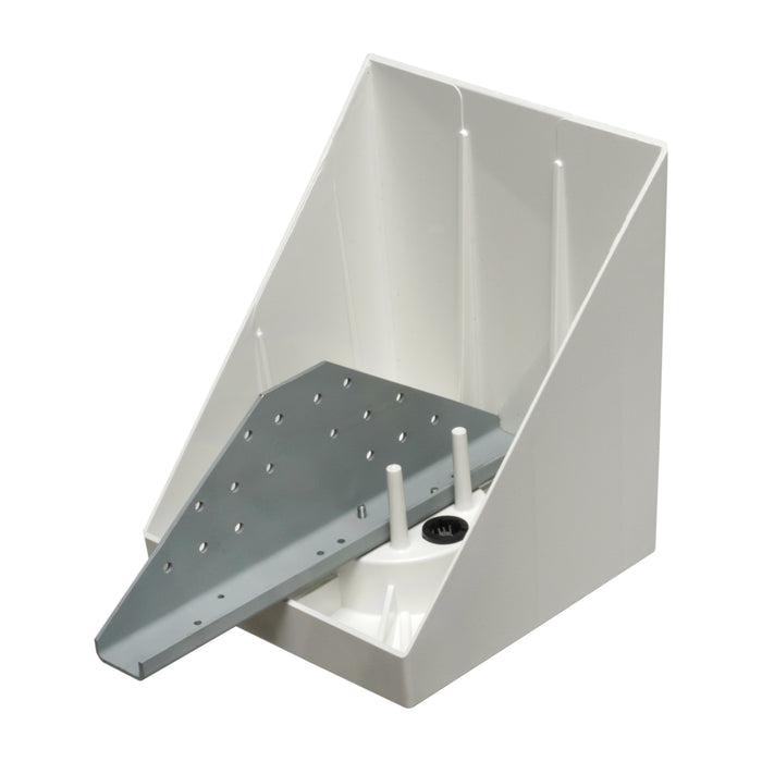 Arlington FBB450 fan and fixture mounting box showing steel mounting bracket and electrical box.