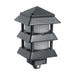 Arlington GPP60B 4.75-inch black pagoda landscape light with cast aluminum housing and stacked louver design.