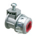 Arlington SG38AST 3/8-inch Saddle Grip Snap-Tite connector with zinc die-cast body and red insulated throat.