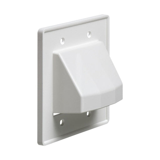 ARLINGTON Arlington CE2 2-Gang Reversible Low-Voltage Cable Entrance Plate, White CE2