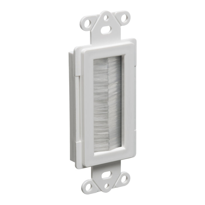 ARLINGTON Arlington CED135 1-Gang Brush-Style Cable Entry Device, White CED135