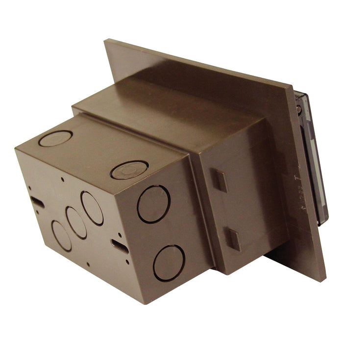 Arlington Arlington DBHB1BRC Low Profile Recessed Electrical Box with Clear Weatherproof Cover DBHB1BRC