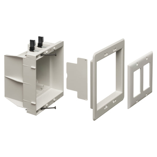 Arlington Arlington DVFR2W 2-Gang Recessed Indoor Electrical Box 34 cu. in. White DVFR2W