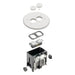 Arlington Arlington FLBAR101W 5.8-Inch Round Adjustable Floor Box, White FLBAR101W
