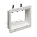ARLINGTON Arlington LVU3W 3-Gang Recessed Low-Voltage Mounting Bracket White LVU3W