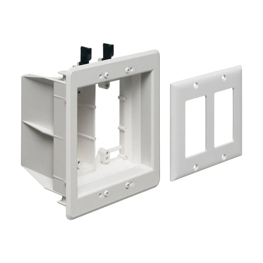 Arlington Arlington TVBU505K 2-Gang Recessed TV Box Kit, White TVBU505K