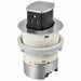 Bryant Electric Bryant RCT201ALU Pop-Up Countertop Receptacle, 15A 125V, Aluminum RCT201ALU