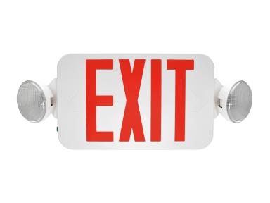 MaxLite EXC-RWRC LED Emergency Exit Combo Remote Head Thermoplastic White 120-277V