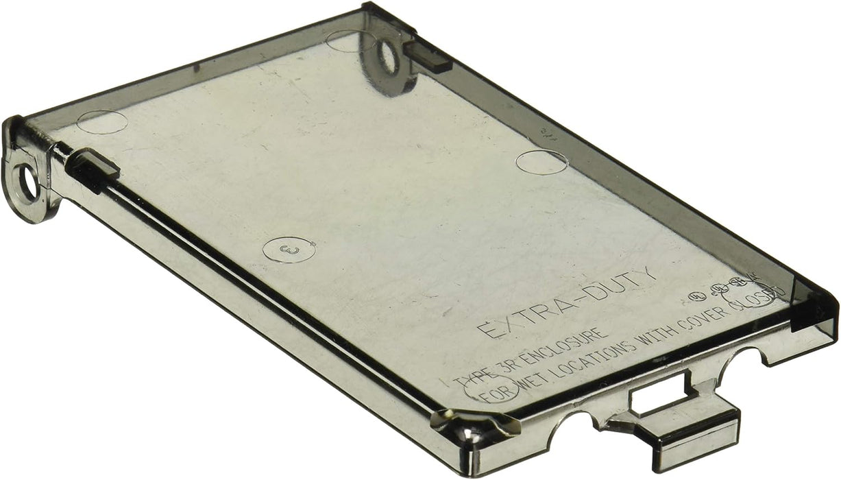 Arlington DBVC Single-Gang Vertical In Box Replacement Cover, Clear