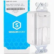 SensorWorx SWX-101-D-WH Wall Switch Sensor Pir Partial Auto On Low Voltage 0/1