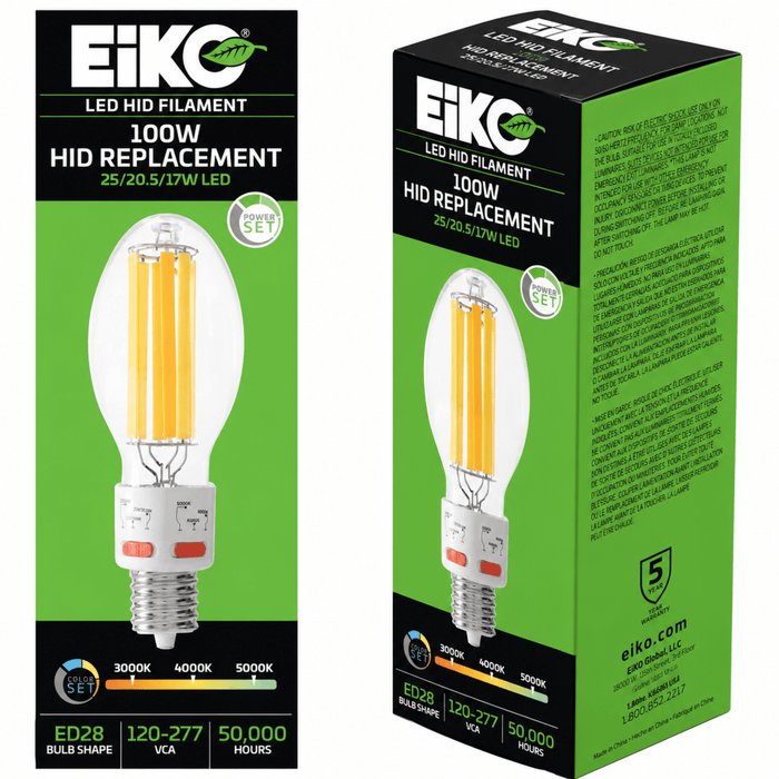 EiKO EiKO 16333 LED HID Retrofit Lamp 25W/20.5W/17W EX39 PowerSET ColorSET 120-277V 16333