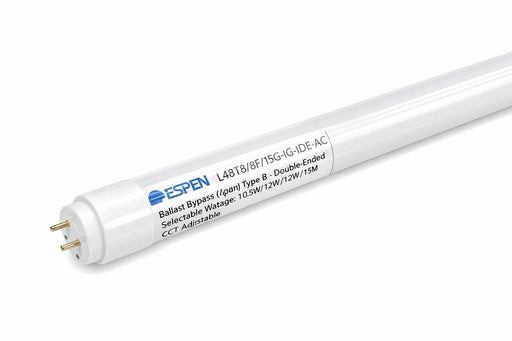 Espen Espen L48T8/8F/15G - ID DE - AC 4ft T8 LED Tube 10.5W CCT Selectable L48T8/8F/15G-ID DE-AC