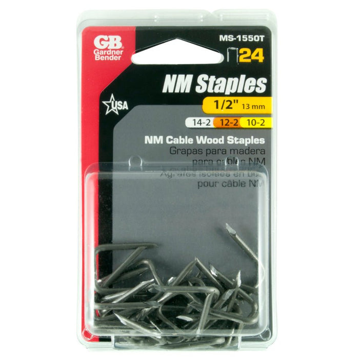 Gardner Bender Gardner Bender MS-1550T 1/2-Inch Metal Electrical Cable Staple 24-Pack MS-1550T