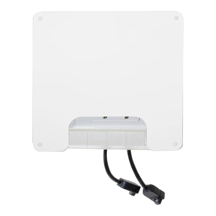 Hubbell Premise Wiring Hubbell NSAV62M 2-Gang In-Wall AV Connection Enclosure, White NSAV62M