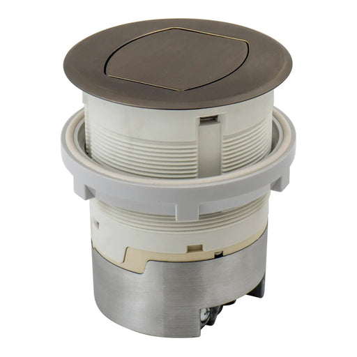 Hubbell Premise Wiring Hubbell RCT200BZE Pop-Up Countertop Receptacle 15A 125V Bronze RCT200BZE