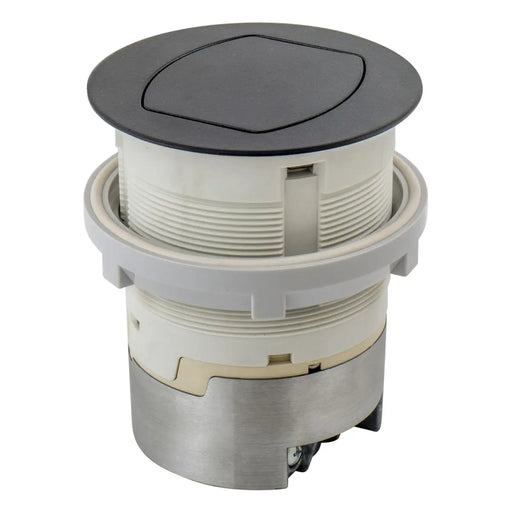 Hubbell Wiring Device-Kellems Hubbell RCT201BK Pop-Up Countertop Receptacle 15A 125V Black RCT201BK