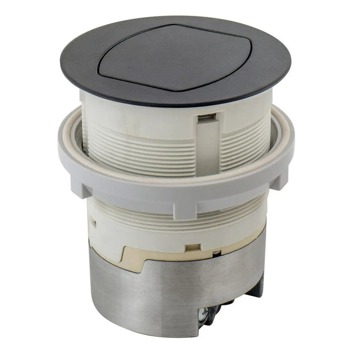 Hubbell Wiring Device-Kellems Hubbell RCT201BK Pop-Up Countertop Receptacle 15A 125V Black RCT201BK