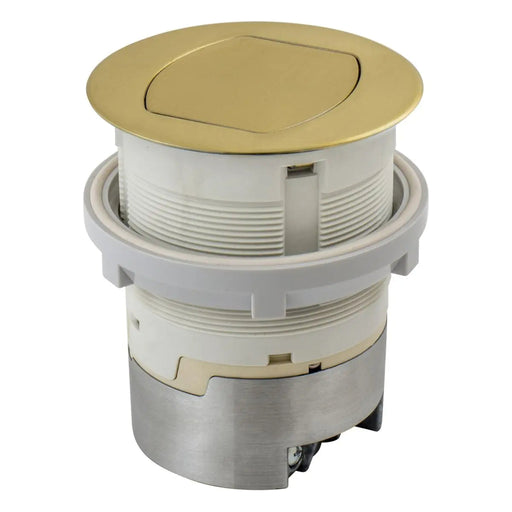 Hubbell Wiring Device-Kellems Hubbell RCT201BR Pop-Up Countertop Receptacle 15A 125V Bronze RCT201BR