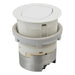 Hubbell Wiring Device-Kellems Hubbell RCT221W Pop-Up Countertop Receptacle 20A 125V White RCT221W
