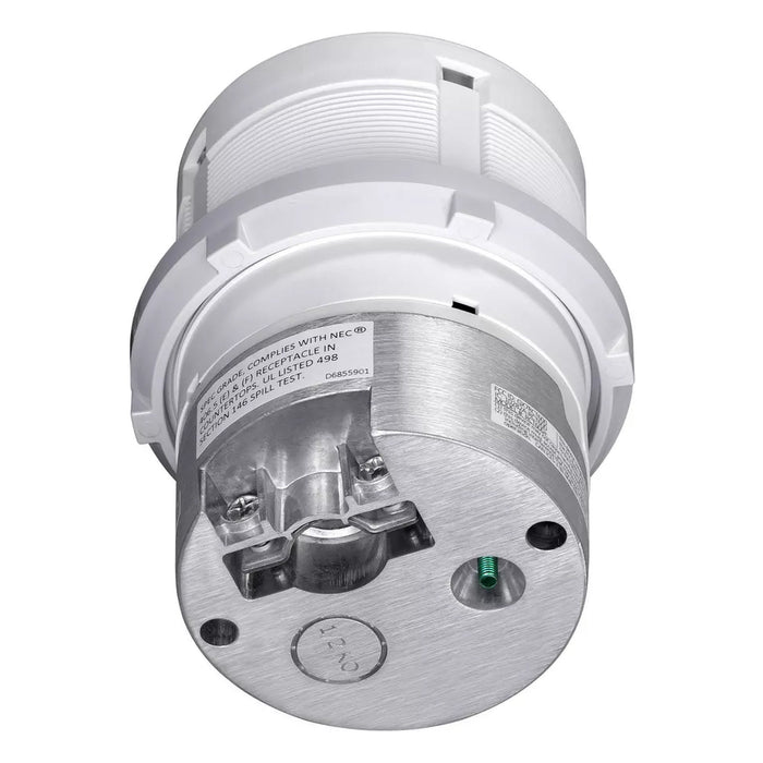 Hubbell Wiring Device-Kellems Hubbell RCT620BR Tri-Power Pop-Up Receptacle 20A 125V Brass RCT620BR