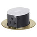 Hubbell Wiring Device-Kellems Hubbell RCT620BR Tri-Power Pop-Up Receptacle 20A 125V Brass RCT620BR
