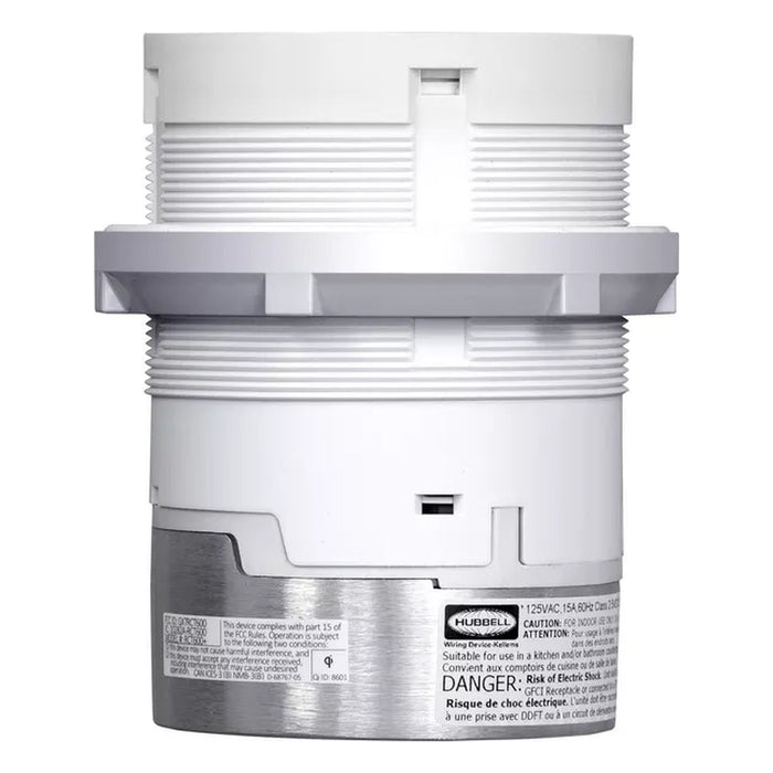Hubbell Wiring Device-Kellems Hubbell RCT620BR Tri-Power Pop-Up Receptacle 20A 125V Brass RCT620BR