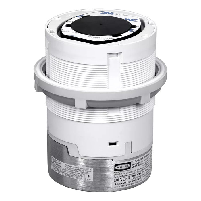 Hubbell Wiring Device-Kellems Hubbell RCT620BR Tri-Power Pop-Up Receptacle 20A 125V Brass RCT620BR