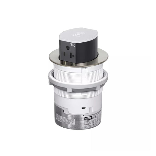 Hubbell Wiring Device-Kellems Hubbell RCT620NI Tri-Power Pop-Up Receptacle 20A 125V Nickel RCT620NI