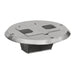 Hubbell Wiring Device-Kellems Hubbell RF506NI Flush Floor Box Flange & Hinged Cover, Nickel-Plated RF506NI