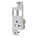 Hubbell Wiring Device-Kellems Hubbell RJ62WTR J-Load Media Outlet 2-Port 20A 125V White RJ62WTR