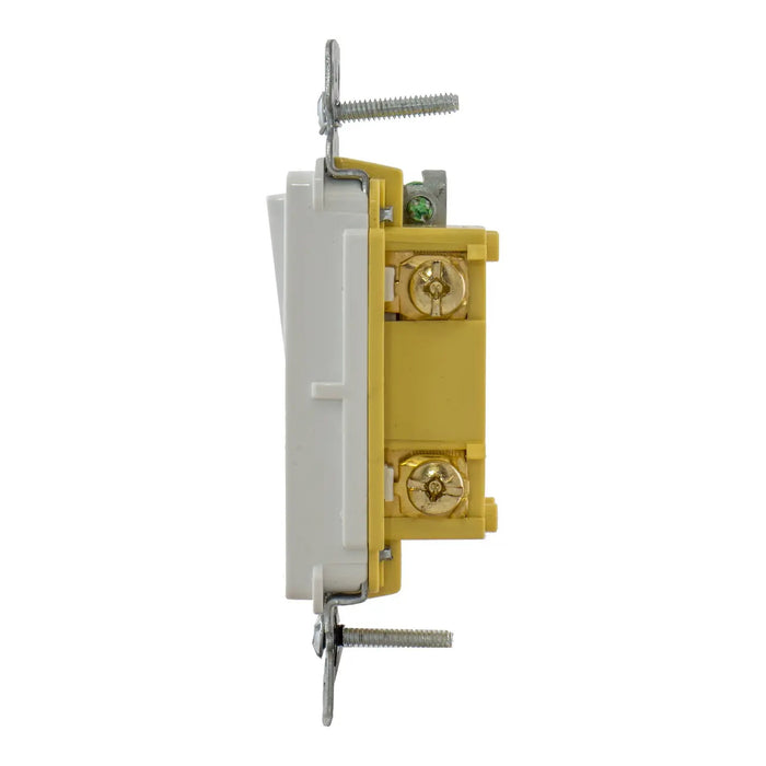Hubbell Wiring Device-Kellems Hubbell RSD115W Decorator Rocker Switch Single-Pole 15A 120/277V White RSD115W-10pk