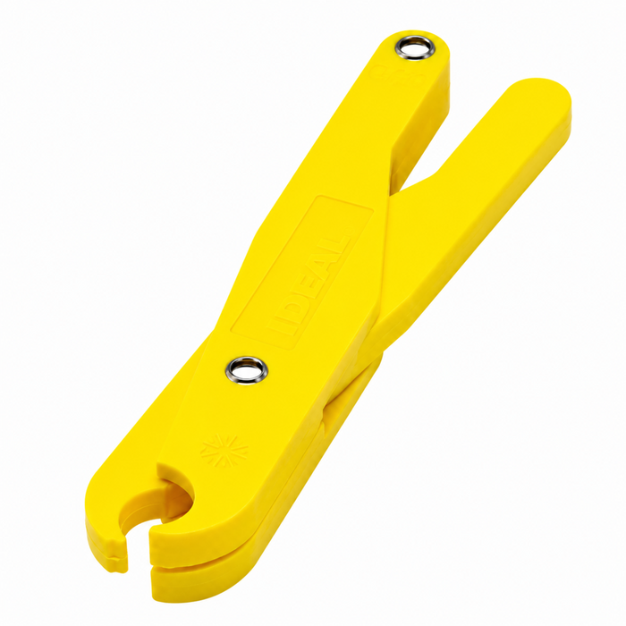 IDEAL 34-001 Safe-T-Grip 5-inch yellow insulated fuse puller, angled view